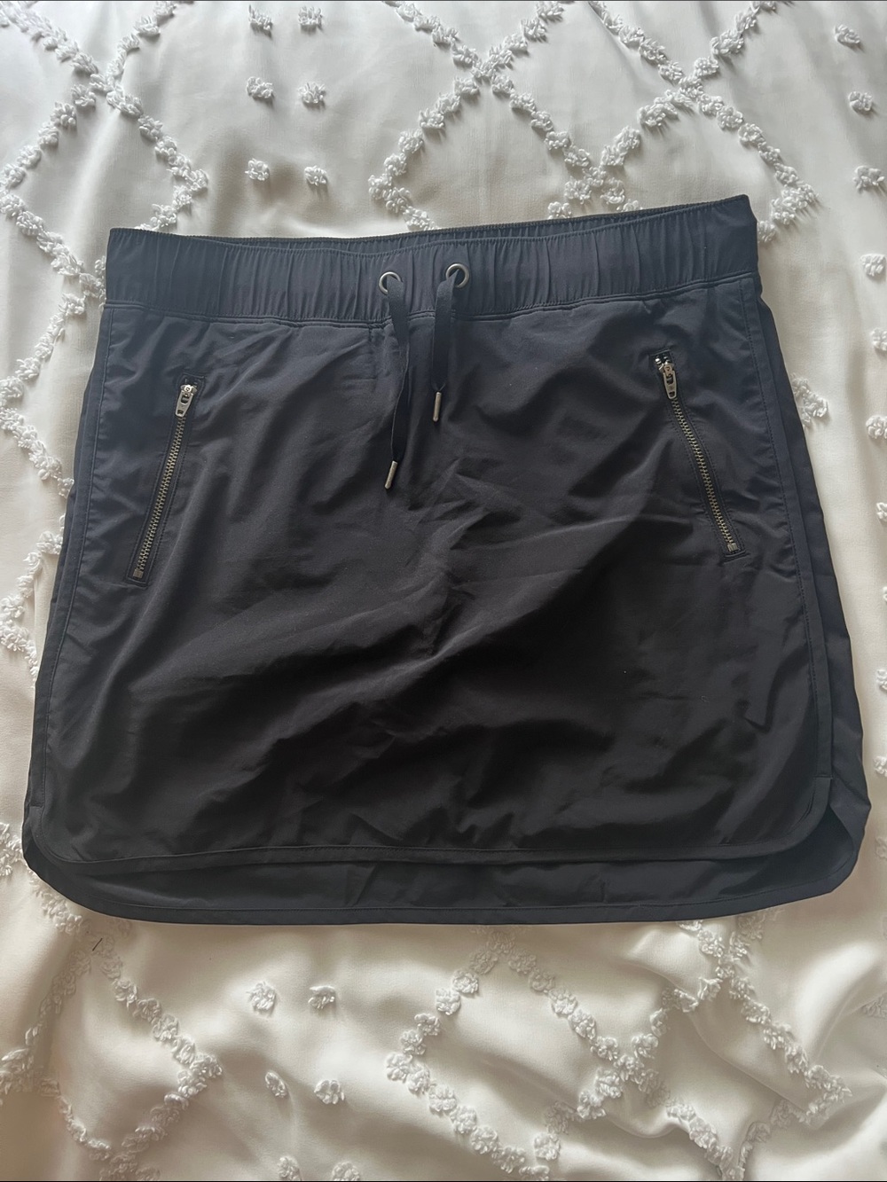 Athleta Soho Skort Black Lightweight Stretch Athletic Golf Tennis Skirt